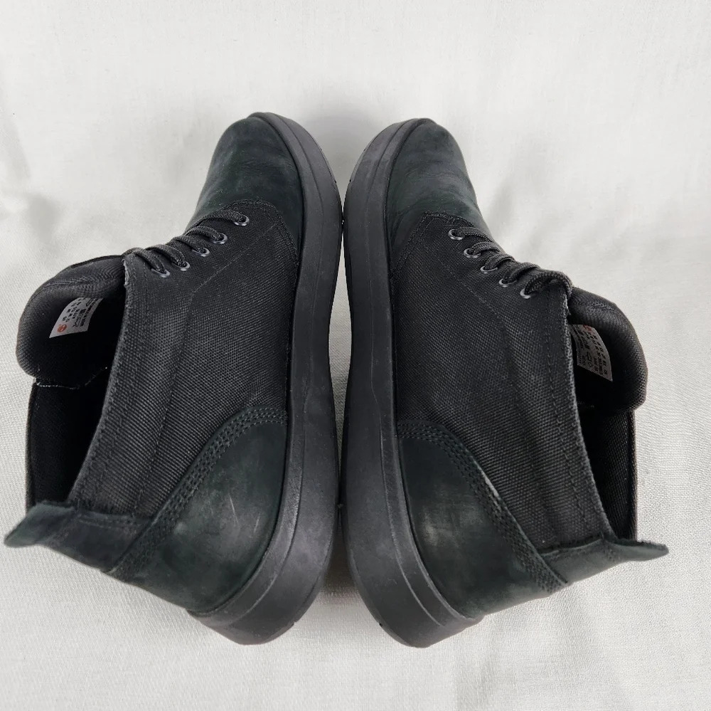 Timberland Suede Canvas Black Ankle Boots - Picture 7 of 10